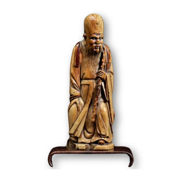 escultura marfil china sXVII